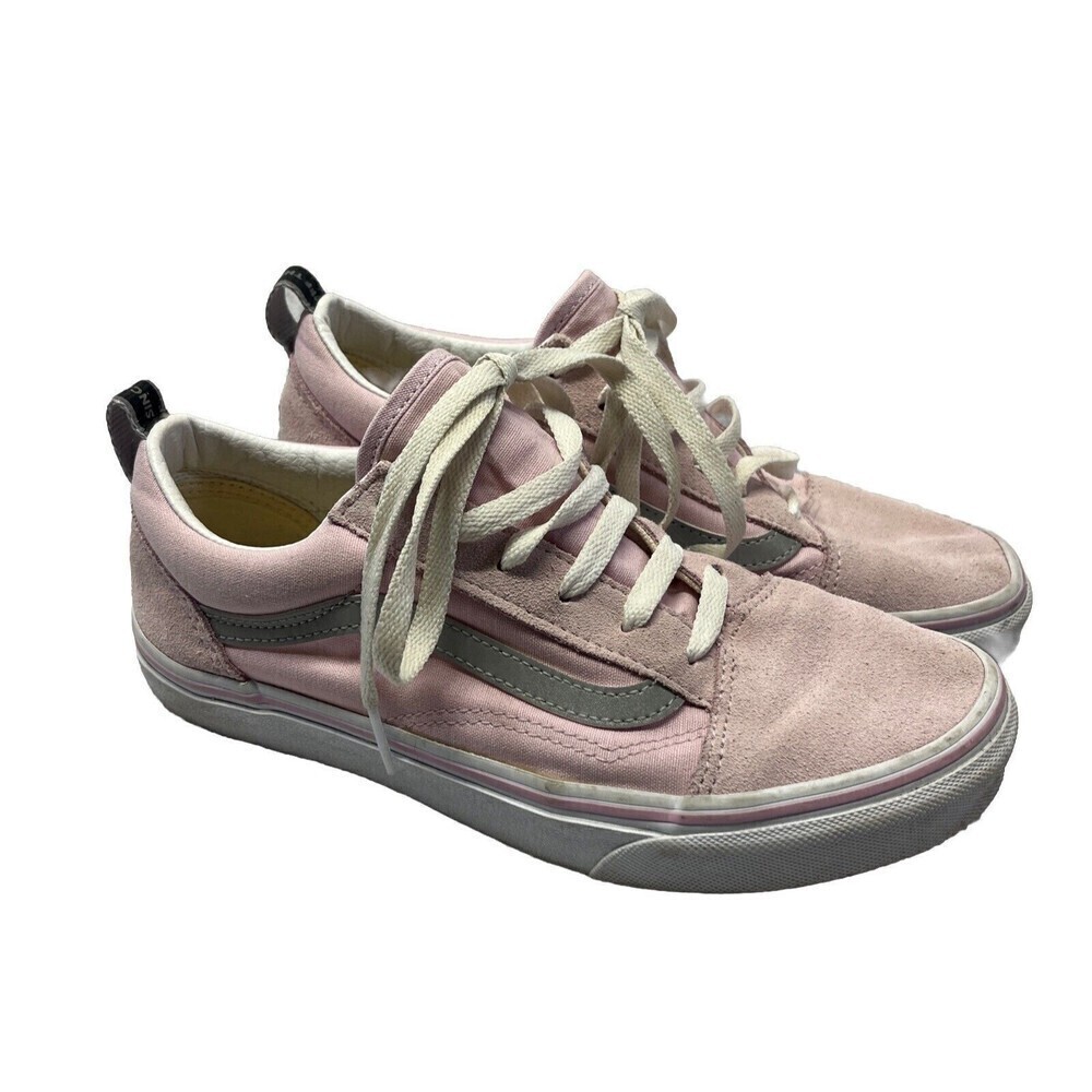 Vans Off the Wall Old Skool Athletic Shoe Womens Size 6 Juniors Pink #751505